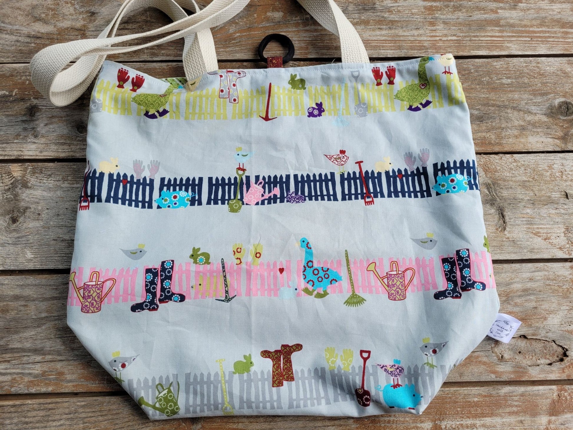 garden theme cloth shopping bag