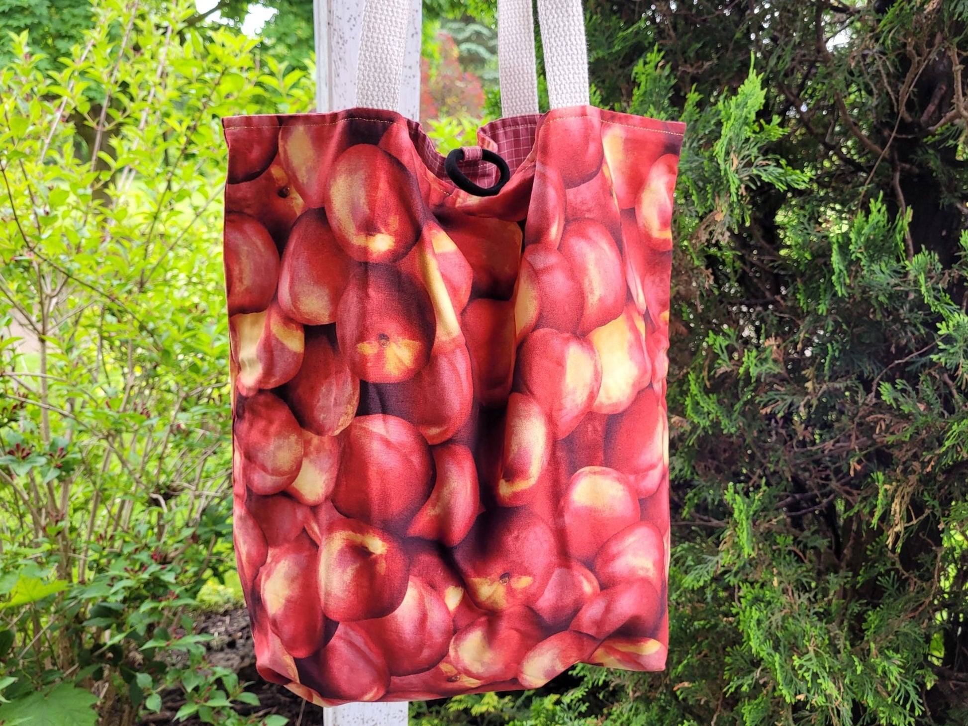 large reusable cotton shopping bag