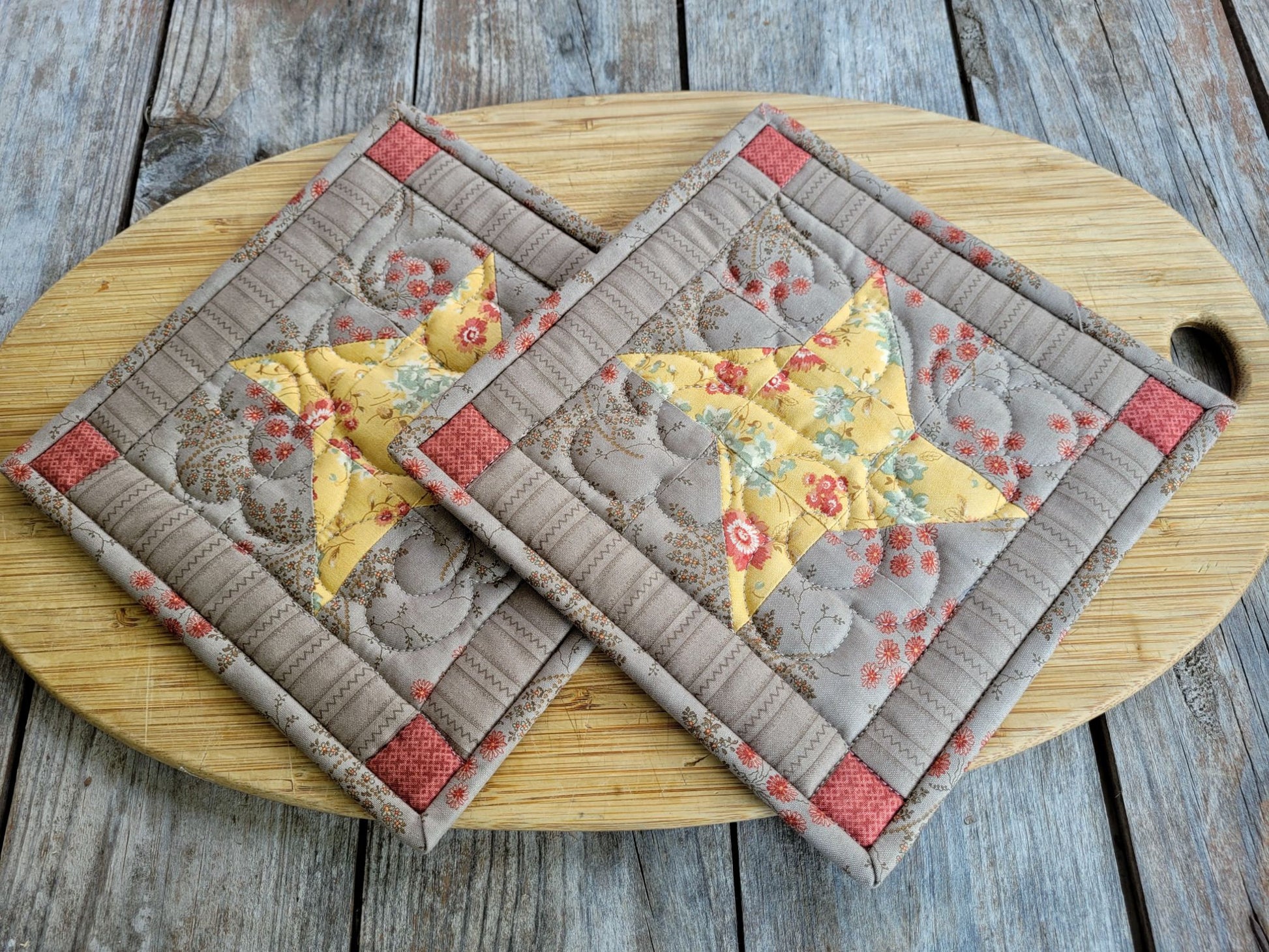 quilted potholders