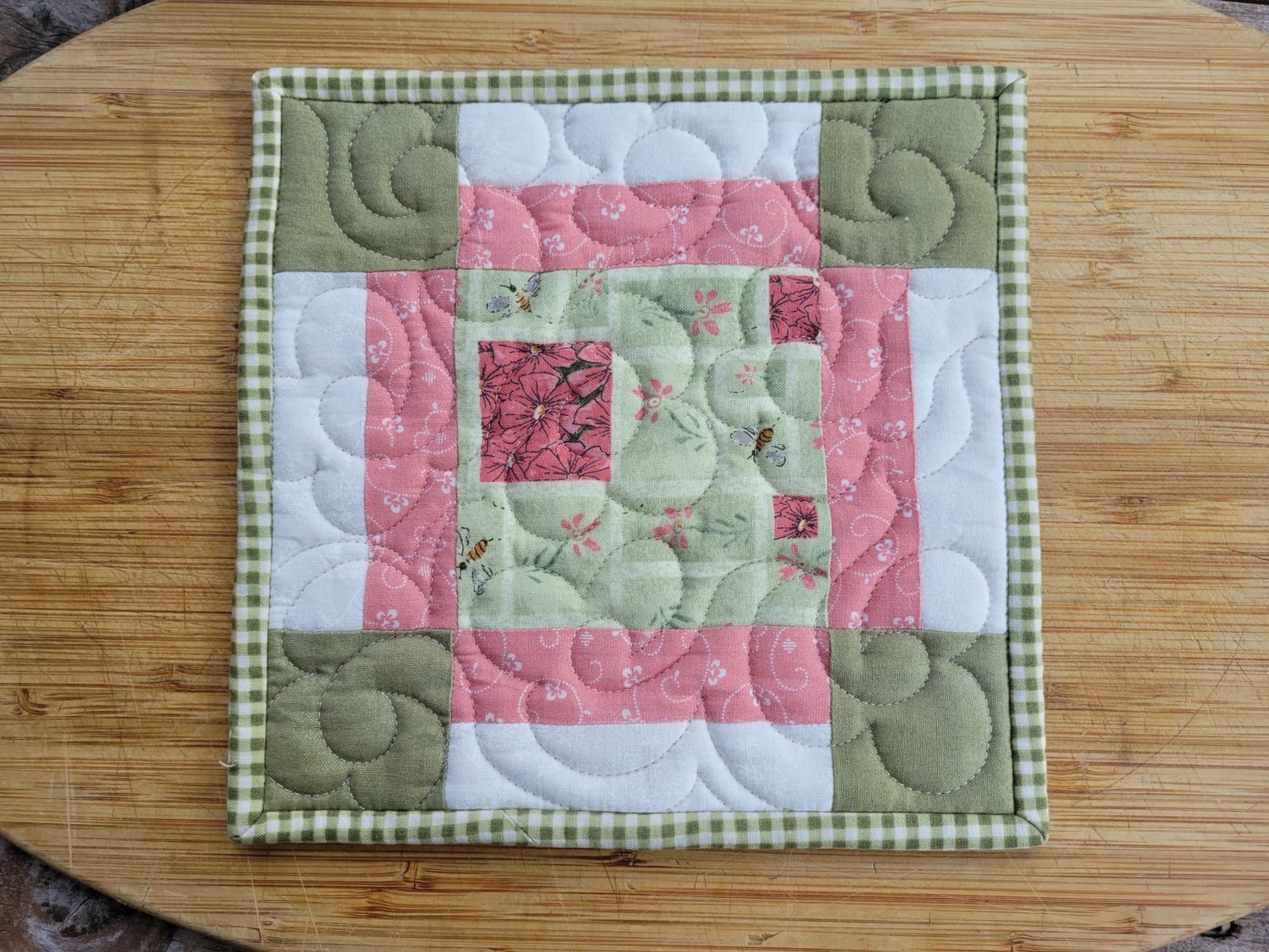 quilted patchwork potholder