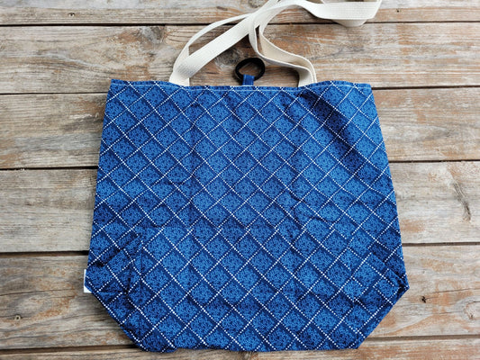 navy blue cotton tote bag