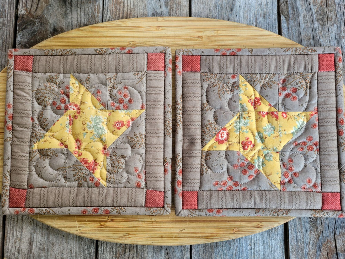 quilted potholders