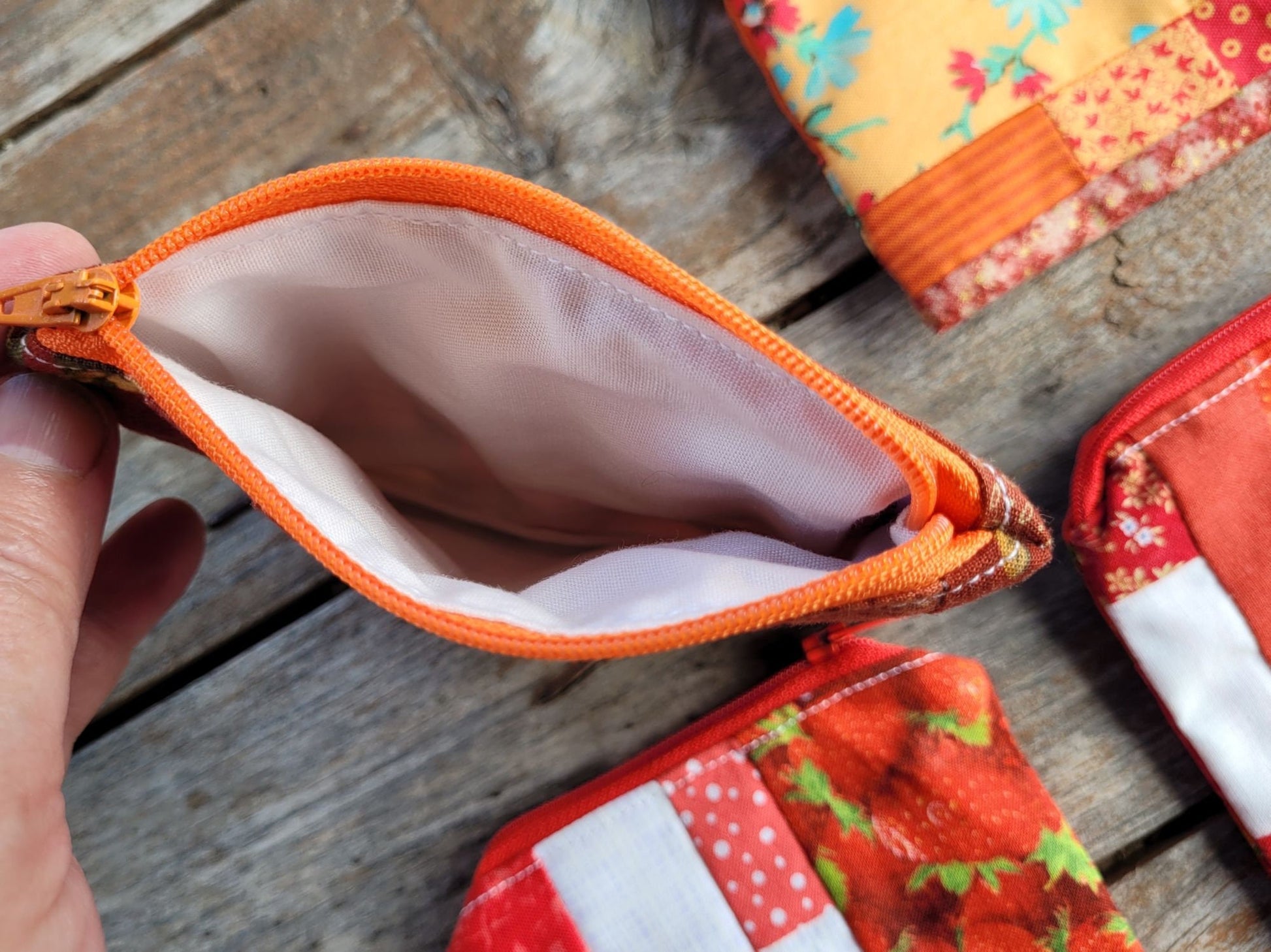 interior of coin purse