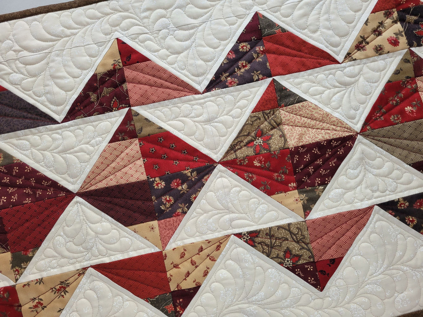 one of a kind quilted table runner
